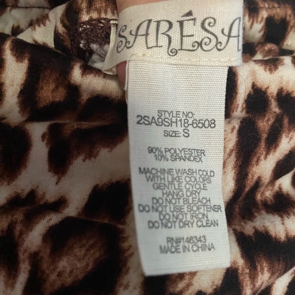 Leopard Print Workout Shorts - S, worn once - Picture 2 of 4